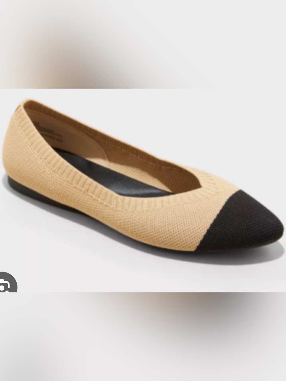 A New Day Claire knit cap toe pointed flats size 9 Rothy vibes